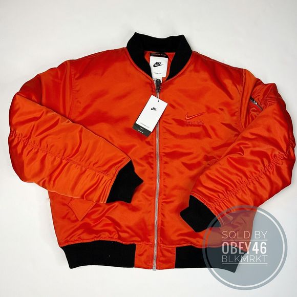 nike bomber jacket red